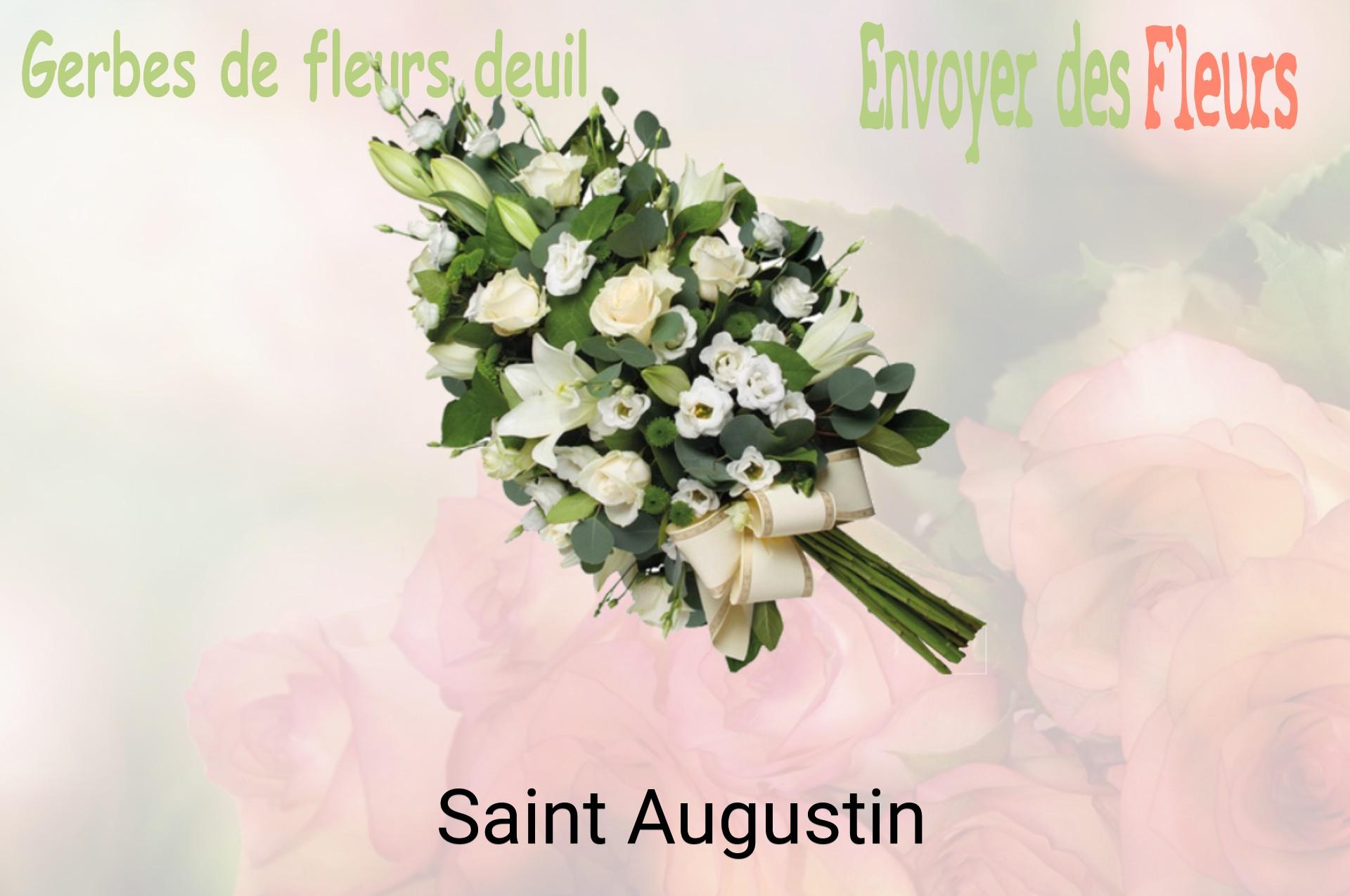 Gerbe de fleurs de deuil livrée à Saint-Augustin